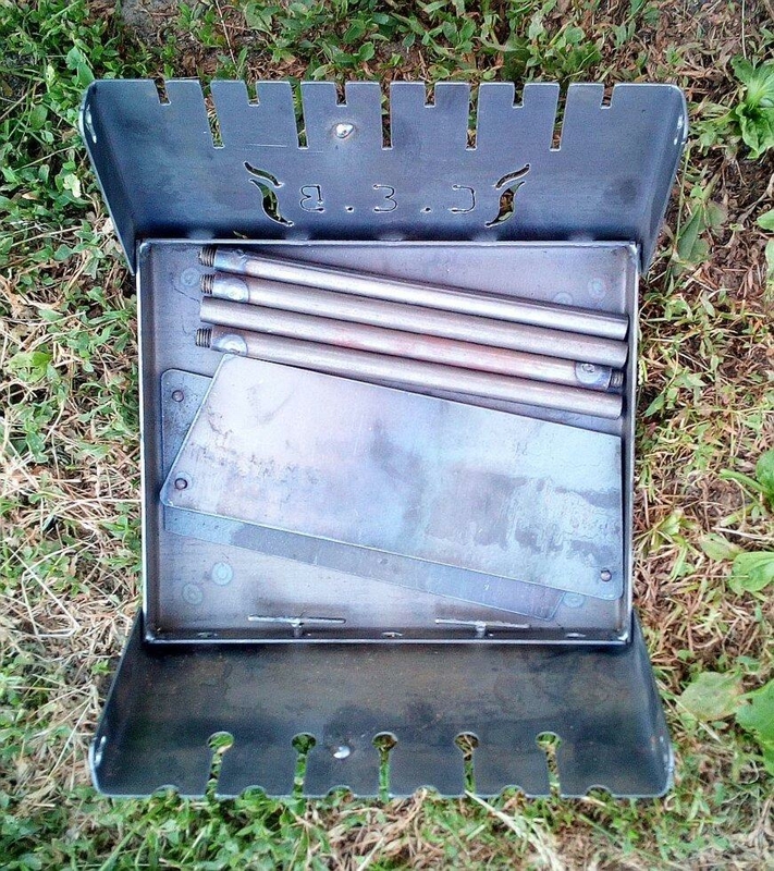 Раскладной мангал чемодан на 6 шампуров 2 мм, Сев, фото №3