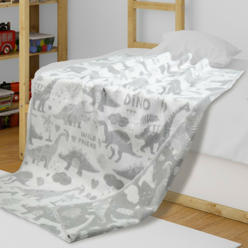 Одеяло детское хлопок динозавры Ярослав, одеяло байковое 100, фото №2