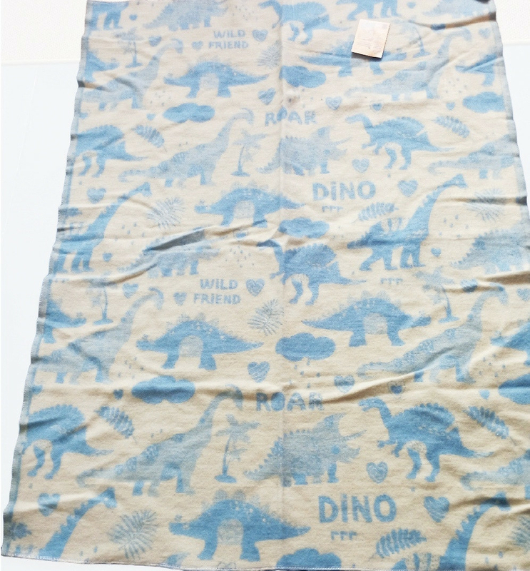Одеяло детское полушерсть динозавры 100х140 см Ярослав, одеяло байковое, numer zdjęcia 5