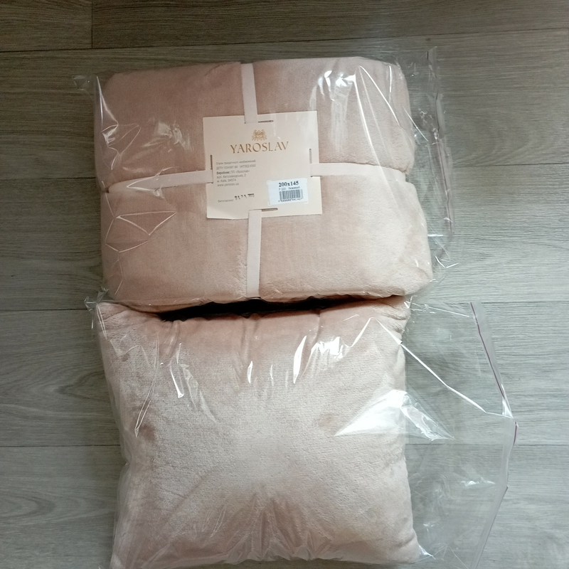Подарочный набор плед флисовый  и подушка , флисовое покрывло  Ярослав, фото №2