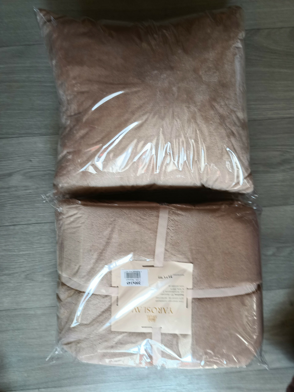 Подарочный набор плед флисовый  и подушка, флисовое покрывло Ярослав, фото №8