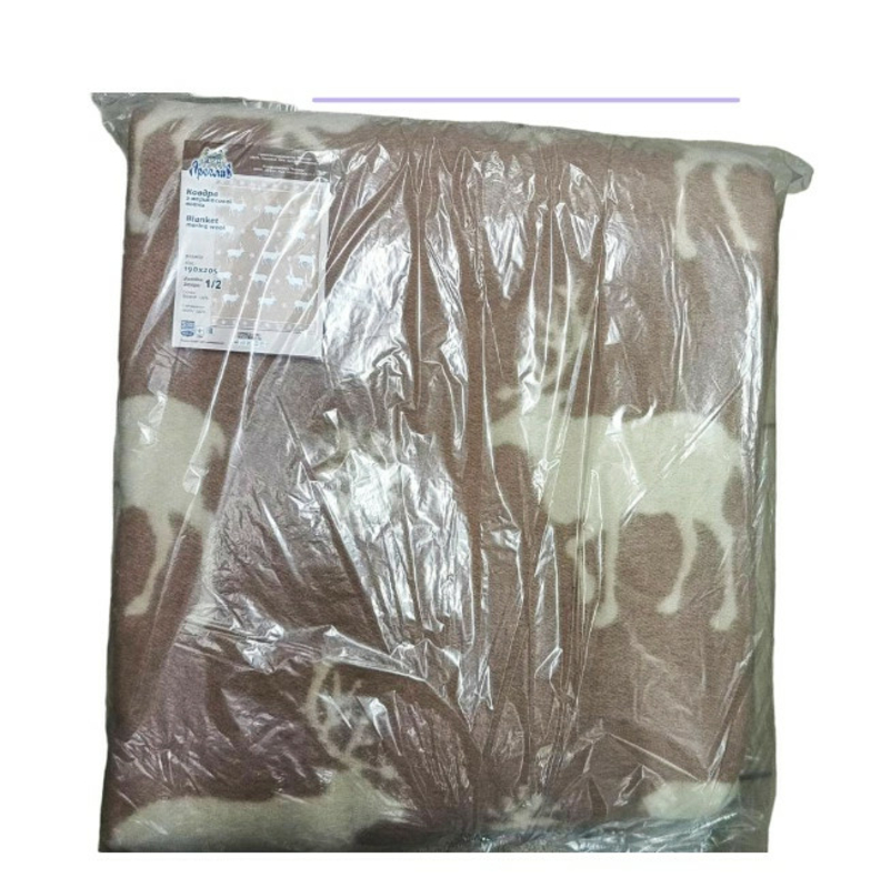 Одеяло из шерсти мериноса 190х205 см, шерстяное одеяло Ярослав, фото №3