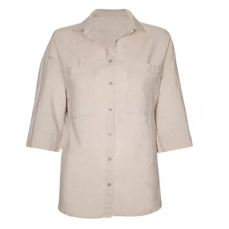 Блуза льняная, рубашка льняная Ярослав 46, фото №3