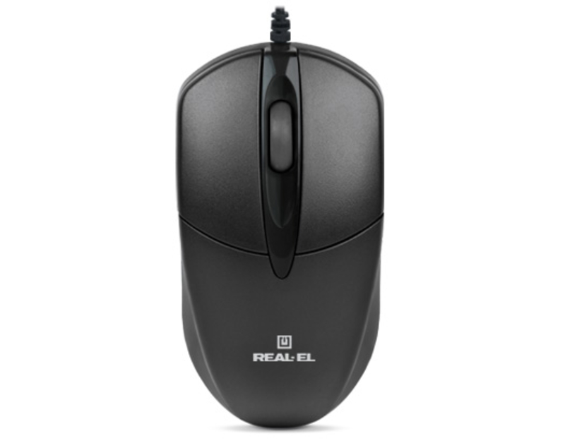 Мышка REAL-EL RM-211 USB черная, фото №6