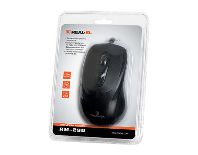 Мышка REAL-EL RM-290 USB, photo number 5