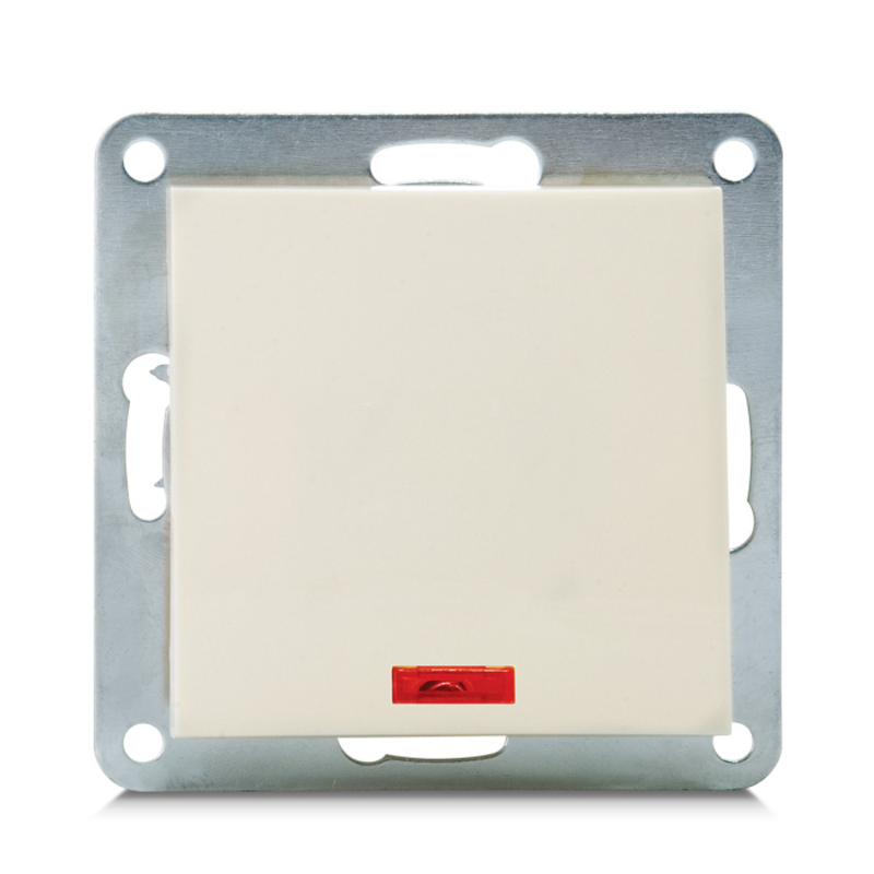 Выключатель SVEN SE-60011L одинарный с индикатором белый, фото №4