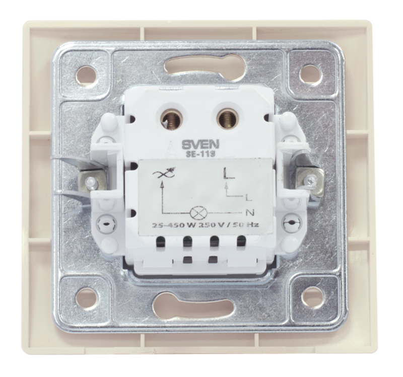 Светорегулятор SVEN SE-119 скрытого типа кремовый, фото №3