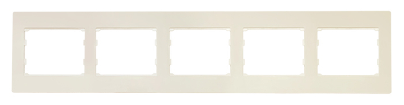 Рамка SVEN SE-500 пятиместная кремовая, фото №3