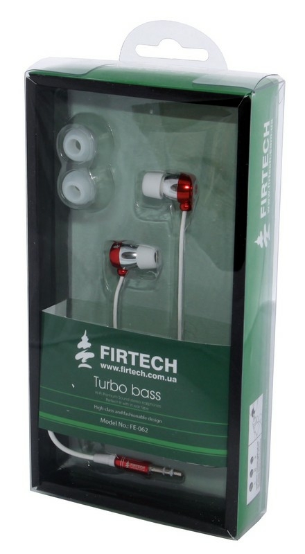 Навушники-вкладиші Firtech FE-062 червоні, фото №2
