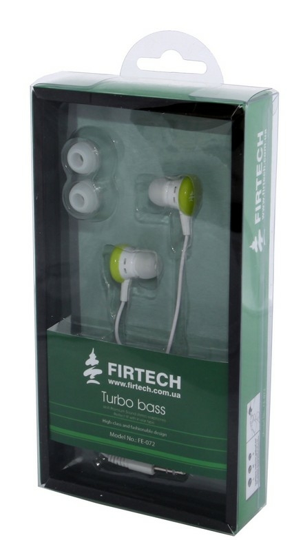 Навушники-вкладиші Firtech FE-072 зелені, numer zdjęcia 2