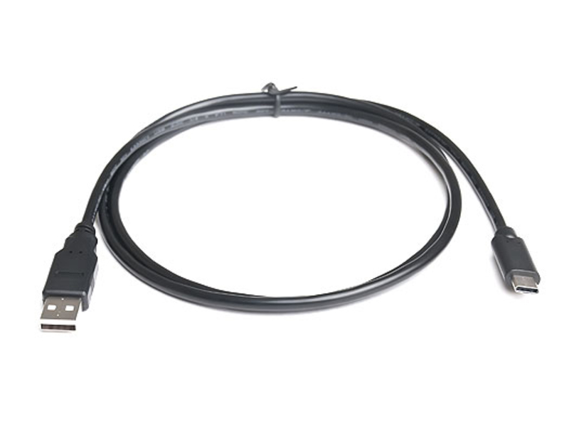 Кабель REAL-EL USB2.0 AM-Type C 1m чорний, фото №2