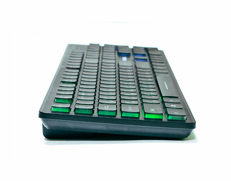 Клавіатура REAL-EL Comfort 7070 Backlit USB чорна з підсвічуванням, photo number 5