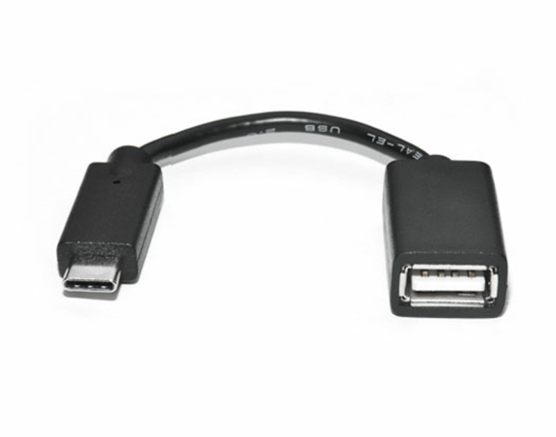 Кабель REAL-EL USB OTG Type C 0.1m чорний, фото №2