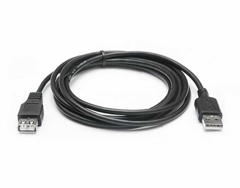 Кабель REAL-EL USB 2.0 Pro AM-AF (подовжувач) 2m чорний, photo number 2