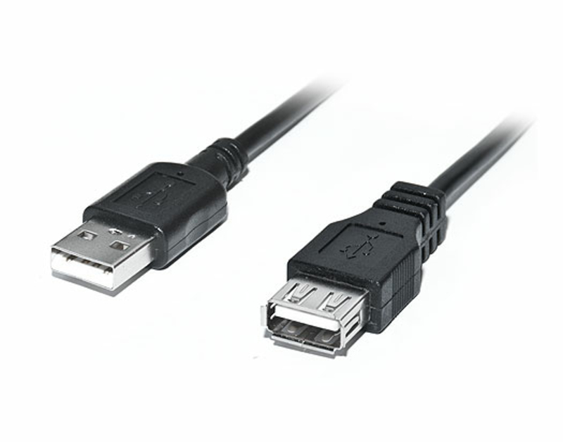 Кабель REAL-EL USB 2.0 Pro AM-AF (подовжувач) 2m чорний, numer zdjęcia 4