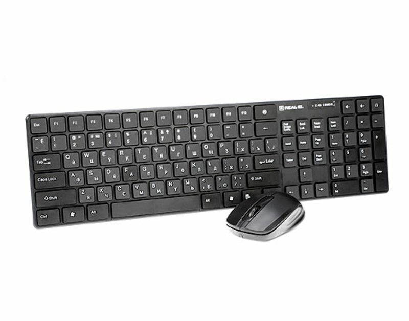 Клавіатура + мишка REAL-EL Comfort 9010 Kit Wireless беспровідні, numer zdjęcia 9