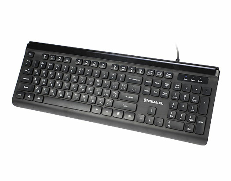Клавіатура REAL-EL Comfort 7085 USB чорна, numer zdjęcia 5