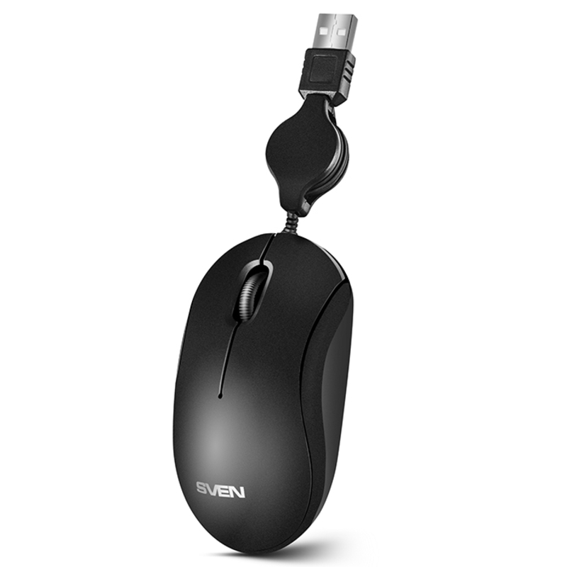 Мышка SVEN RX-60 USB черная, фото №3