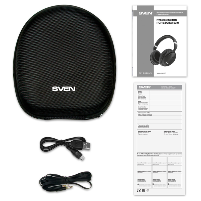 Наушники SVEN AP-B900MV (Bluetooth) с микрофоном, фото №4