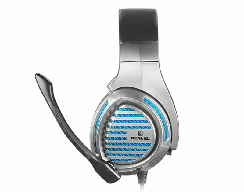 Навушники REAL-EL GDX-7670 ігрові з мікрофоном з підсвічуванням 4pin + PC, numer zdjęcia 6