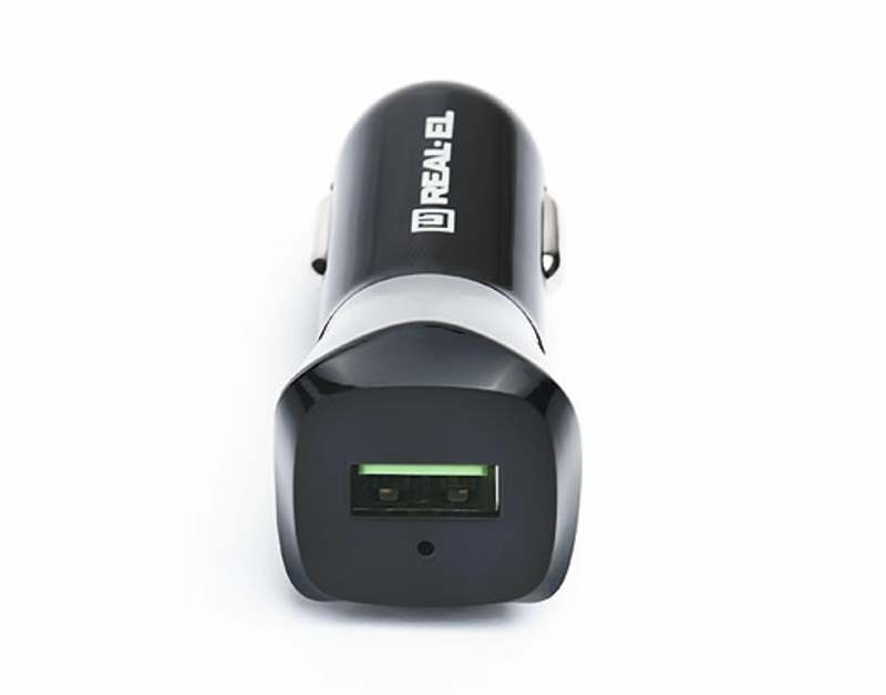 Зарядний пристрій REAL-EL CA-30 USB автомобільний Quick Charge 3, numer zdjęcia 4