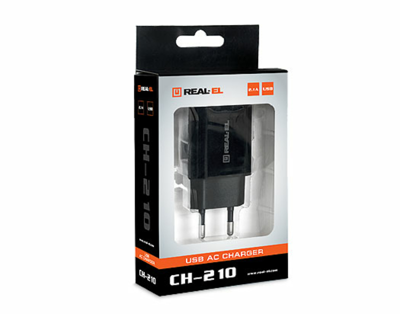 Зарядний пристрій REAL-EL CH-210 USB (2 х USB), photo number 3