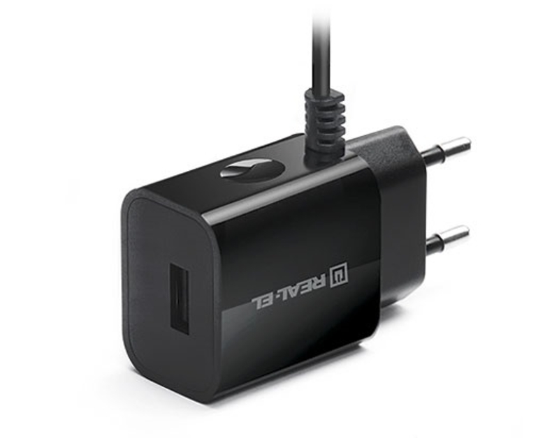 Зарядное устройство REAL-EL CH-217 USB (Lightning  кабель + USB), фото №5