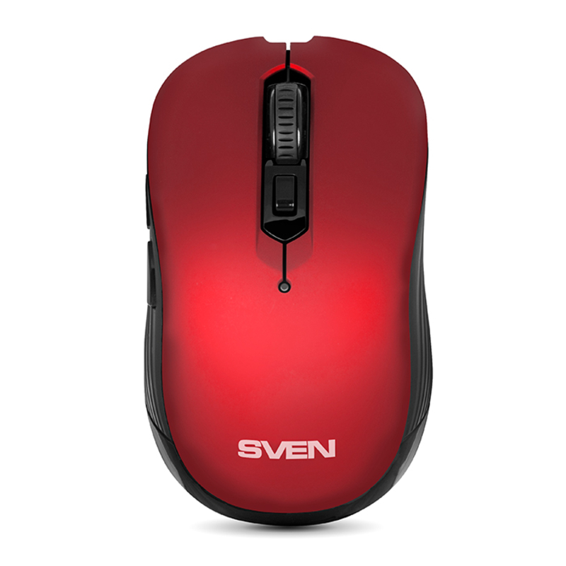 Мышка SVEN RX-560SW красная беспроводная тихая, numer zdjęcia 3