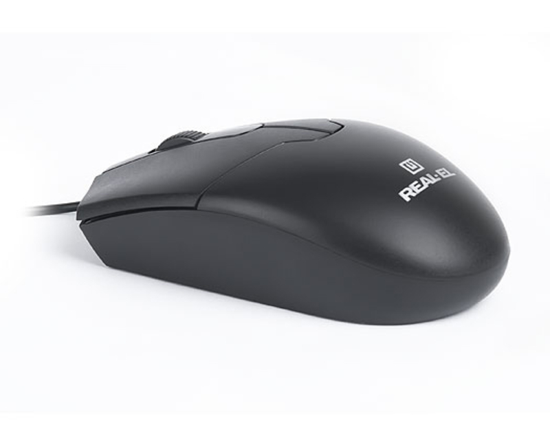 Мышка REAL-EL RM-208 USB черная, фото №3