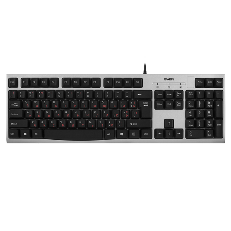 Клавиатура SVEN KB-S300 PS/2 черная, фото №7