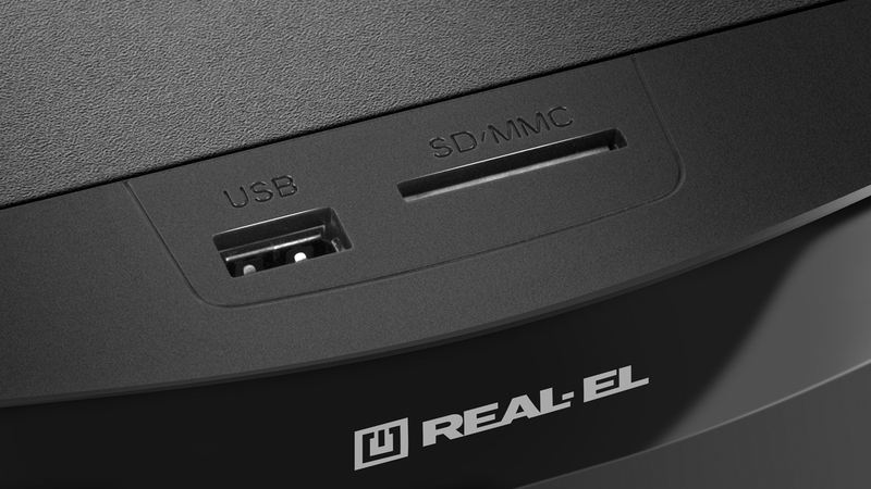 Колонки 2.1 REAL-EL M-375 black (44Вт, Bluetooth, USB, SD, FM, ДК), numer zdjęcia 8