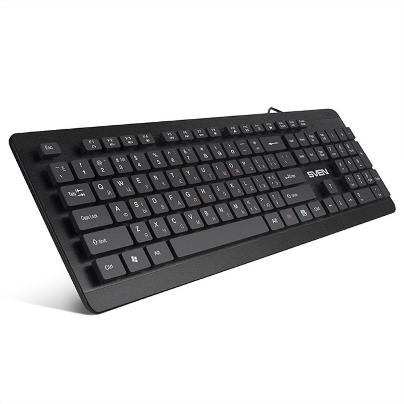 Клавиатура SVEN KB-E5700H (с 2 USB портами) черная, фото №3