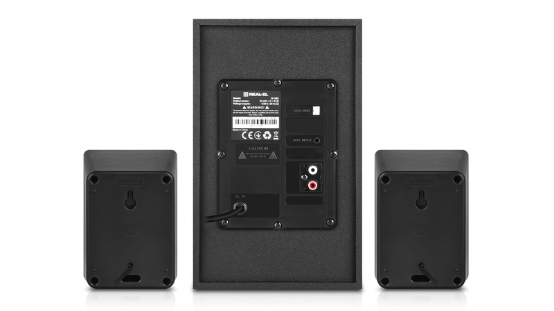 Колонки 2.1 REAL-EL M-380 black (32Вт, Bluetooth, USB, SD, FM, ДУ), фото №8