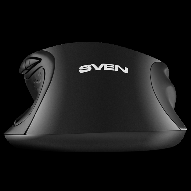Мышка SVEN RX-113 USB черная, фото №4