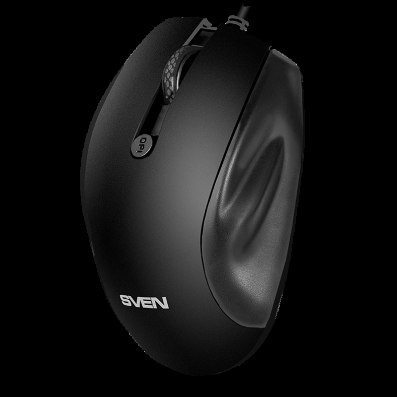 Мышка SVEN RX-113 USB черная, фото №9