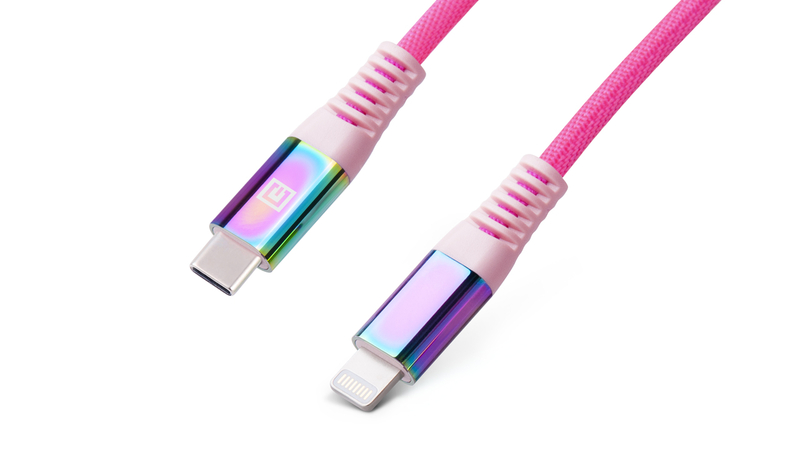 Кабель REAL-EL MFI PD USB Type C - Lightning Rainbow 1m, фото №3