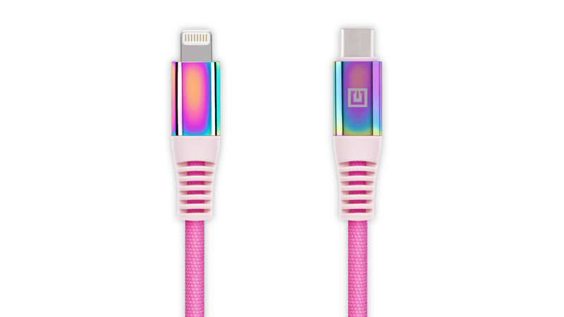 Кабель REAL-EL MFI PD USB Type C - Lightning Rainbow 1m, numer zdjęcia 7