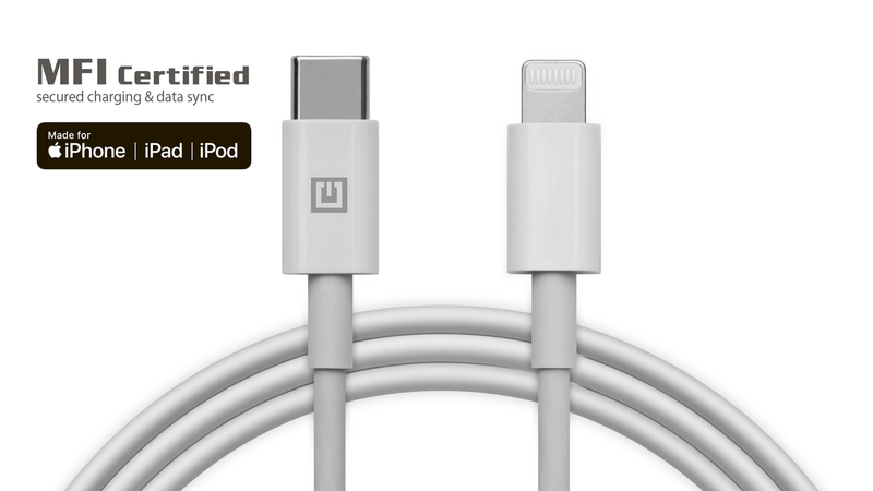 Кабель REAL-EL MFI PD USB type C - Lightning TPE 1m бiлий, фото №2