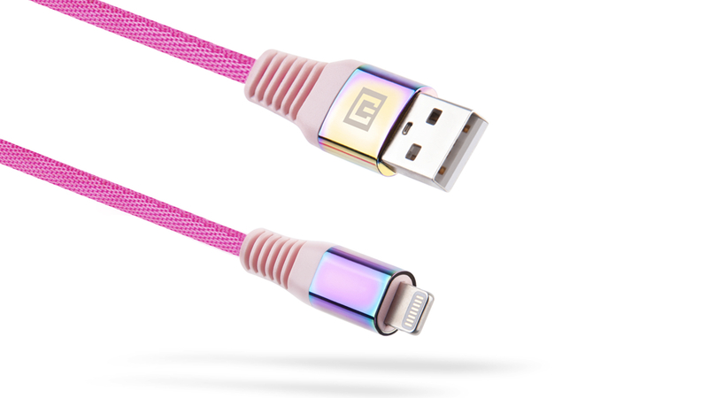 Кабель REAL-EL MFI USB A - Lightning Rainbow 1m, numer zdjęcia 3