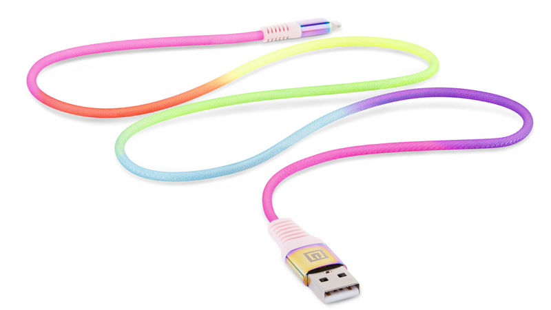 Кабель REAL-EL MFI USB A - Lightning Rainbow 1m, фото №8