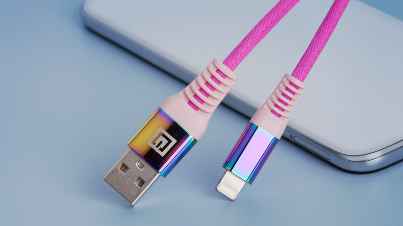 Кабель REAL-EL MFI USB A - Lightning Rainbow 1m, фото №10