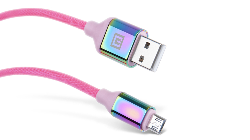 Кабель REAL-EL Premium USB A - Micro USB Rainbow 1m, numer zdjęcia 3