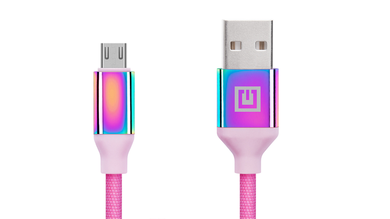 Кабель REAL-EL Premium USB A - Micro USB Rainbow 1m, numer zdjęcia 5