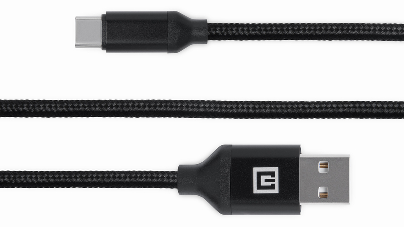 Кабель REAL-EL Premium USB A - Type C Fabric 2m чорний, фото №7