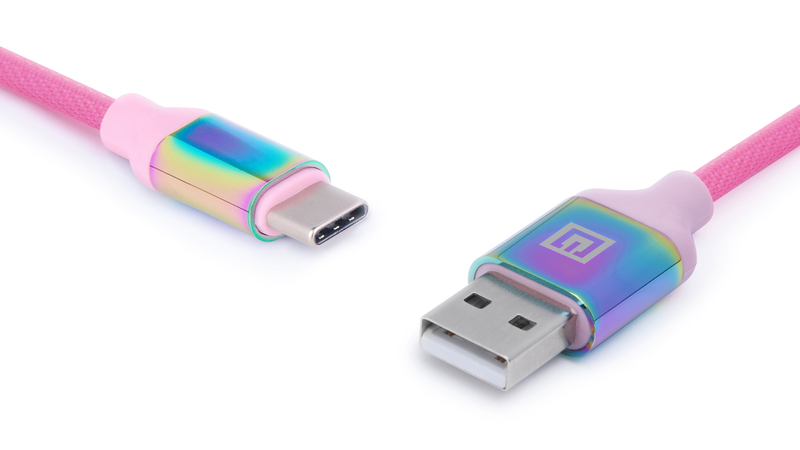 Кабель REAL-EL Premium USB A - Type C Rainbow 1m, numer zdjęcia 9