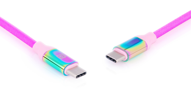 Кабель REAL-EL Premium USB Type C - Type C Rainbow 1m, фото №7