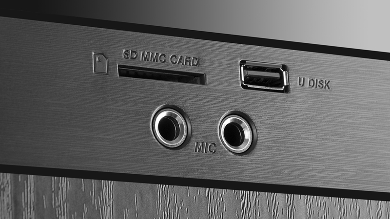 Колонки 2.0 REAL-EL S-2070 black (150W, Bluetooth, USB ﬂash, FM, Karaoke, Opt, coax, ДУ), photo number 4