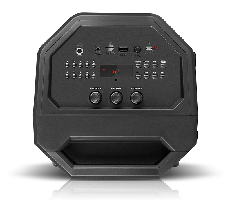 Колонка REAL-EL X-771 Black (50Вт,Bluetooth,USB,microSD,AUX,8000mA), photo number 6