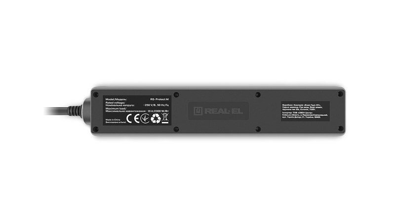 Фільтр-подовжувач REAL-EL RS-Protect M black 5m чорний, фото №7