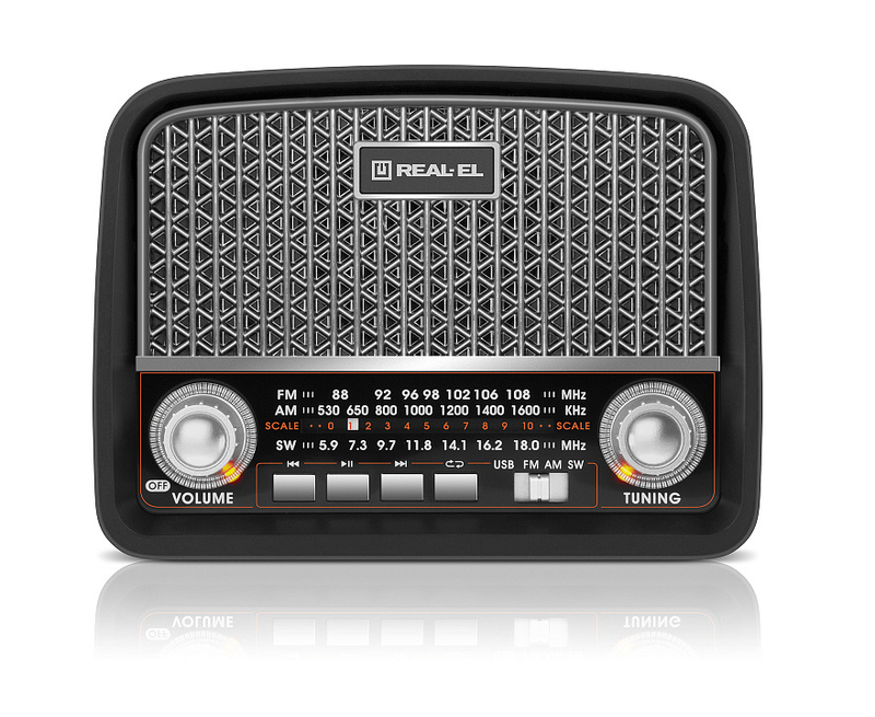 Портативний радіоприймач REAL-EL X-520 black, фото №3